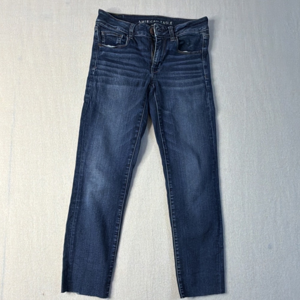 American Eagle Next Level Stretch Women's Blue Medium Wash Skinny Jeans Size 6